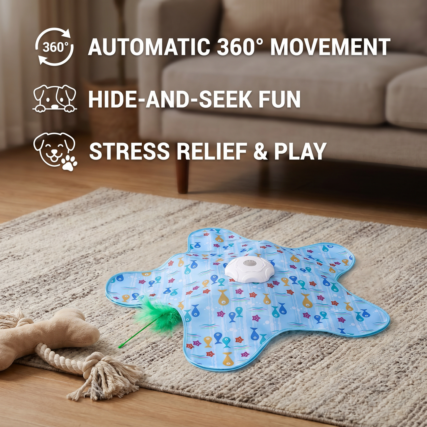 HuntingFun Dog Pro – Automatic Dog Toy for Stress Relief and Playtime Fun