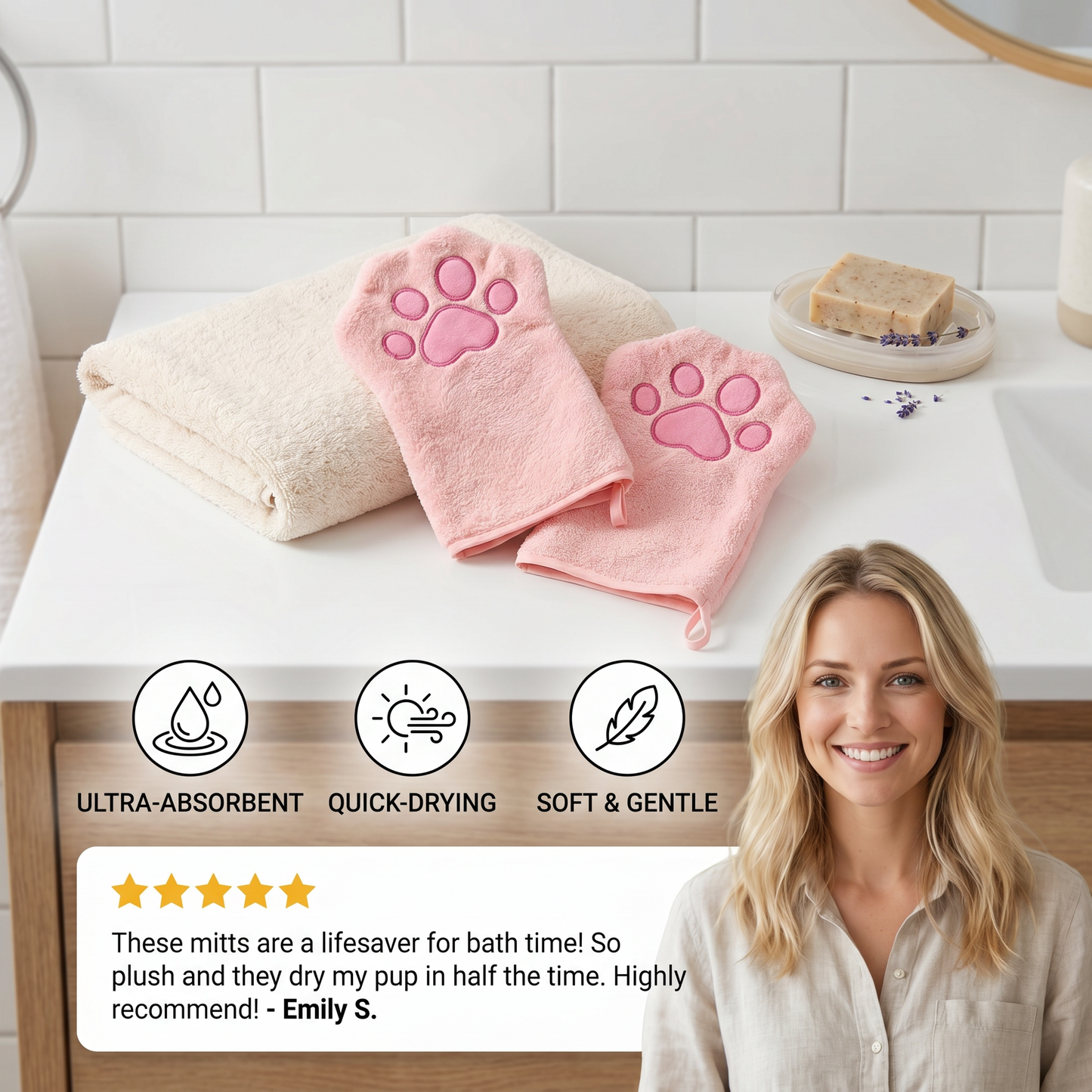Quick-Drying Towel for Pets