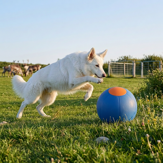 Inflatable Bite Resistant Herding Ball for Dogs – Durable Interactive Push & Chase Toy
