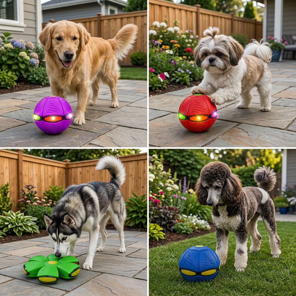 Interactive Flying Fetch Dog Ball