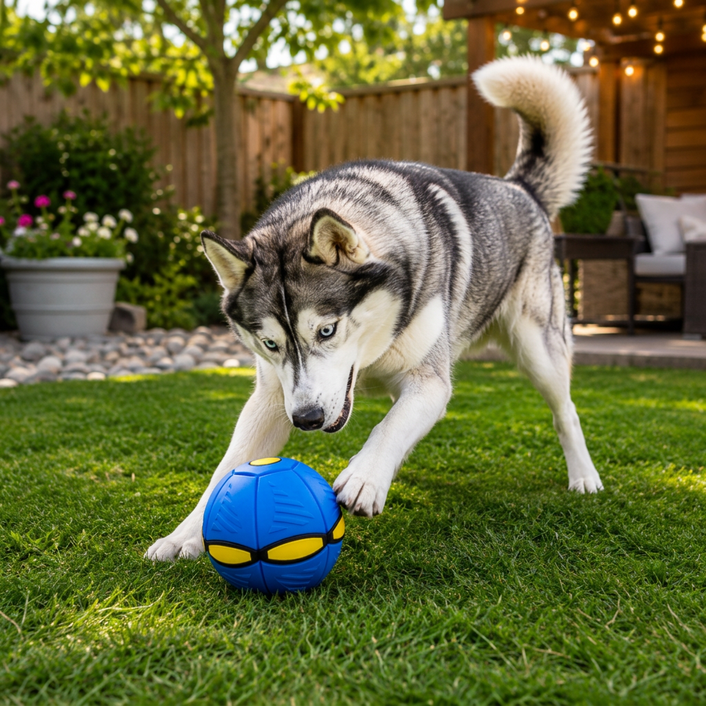 Interactive Flying Fetch Dog Ball