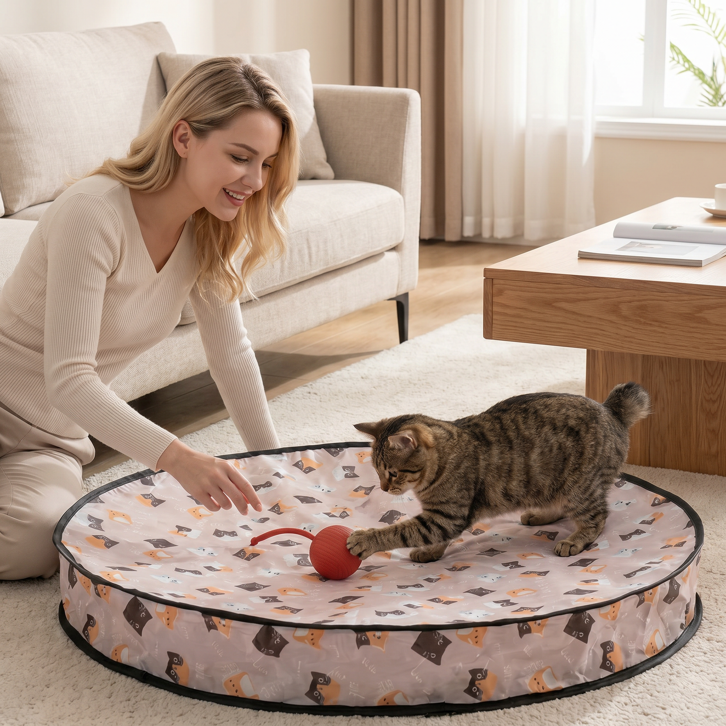 Interactive Hide and Seek Cat Toy