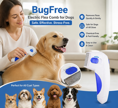 BugFree Electric Flea Comb for Pets
