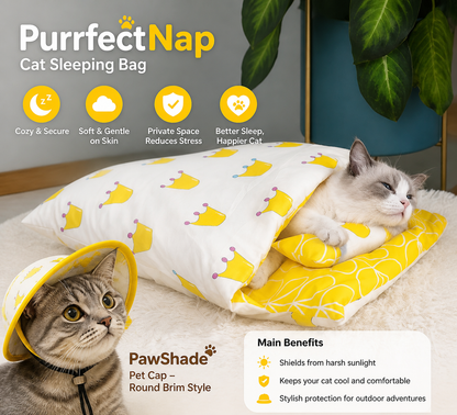 PurrfectNap Cat Sleeping Bag