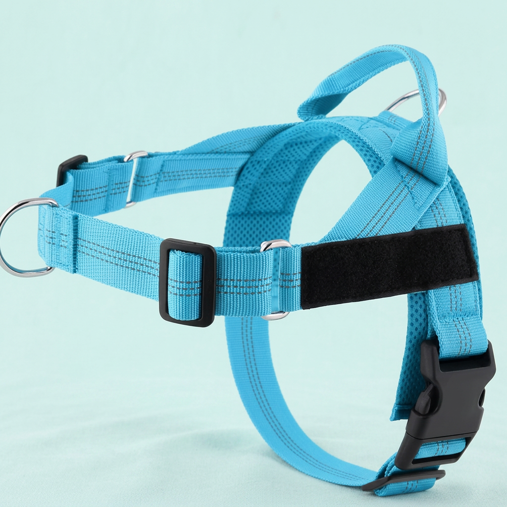 Personalized Reflective No-Pull Dog Harness with Custom Name Patch