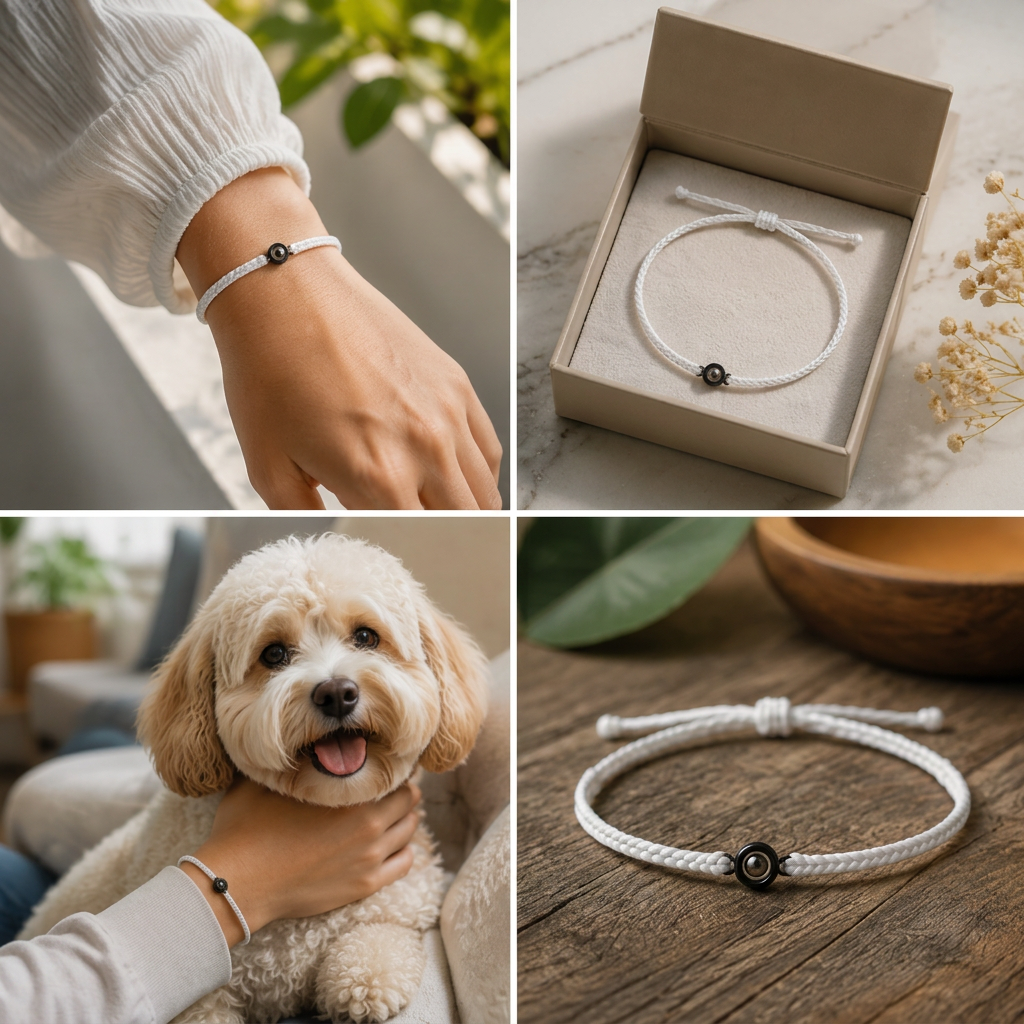 Personalized Pet Photo Projection Keepsake Bracelet