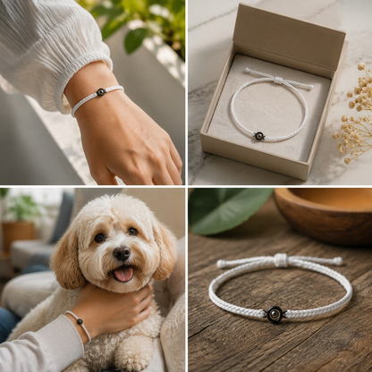 Personalized Pet Photo Projection Keepsake Bracelet