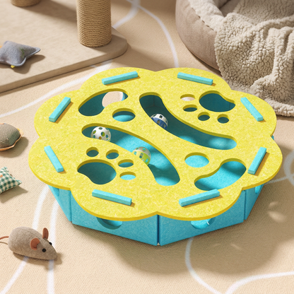 Interactive Cat Puzzle Felt Box Toy