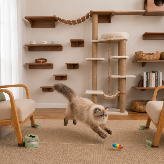 Automatic Cat Chasing Track Toy