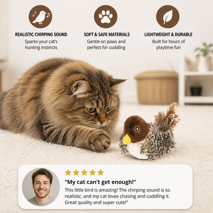Chirping Bird Toy For Cats