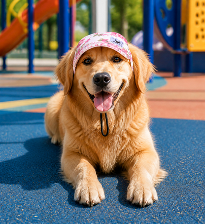 PawShade Pet Cap – Round Brim Style