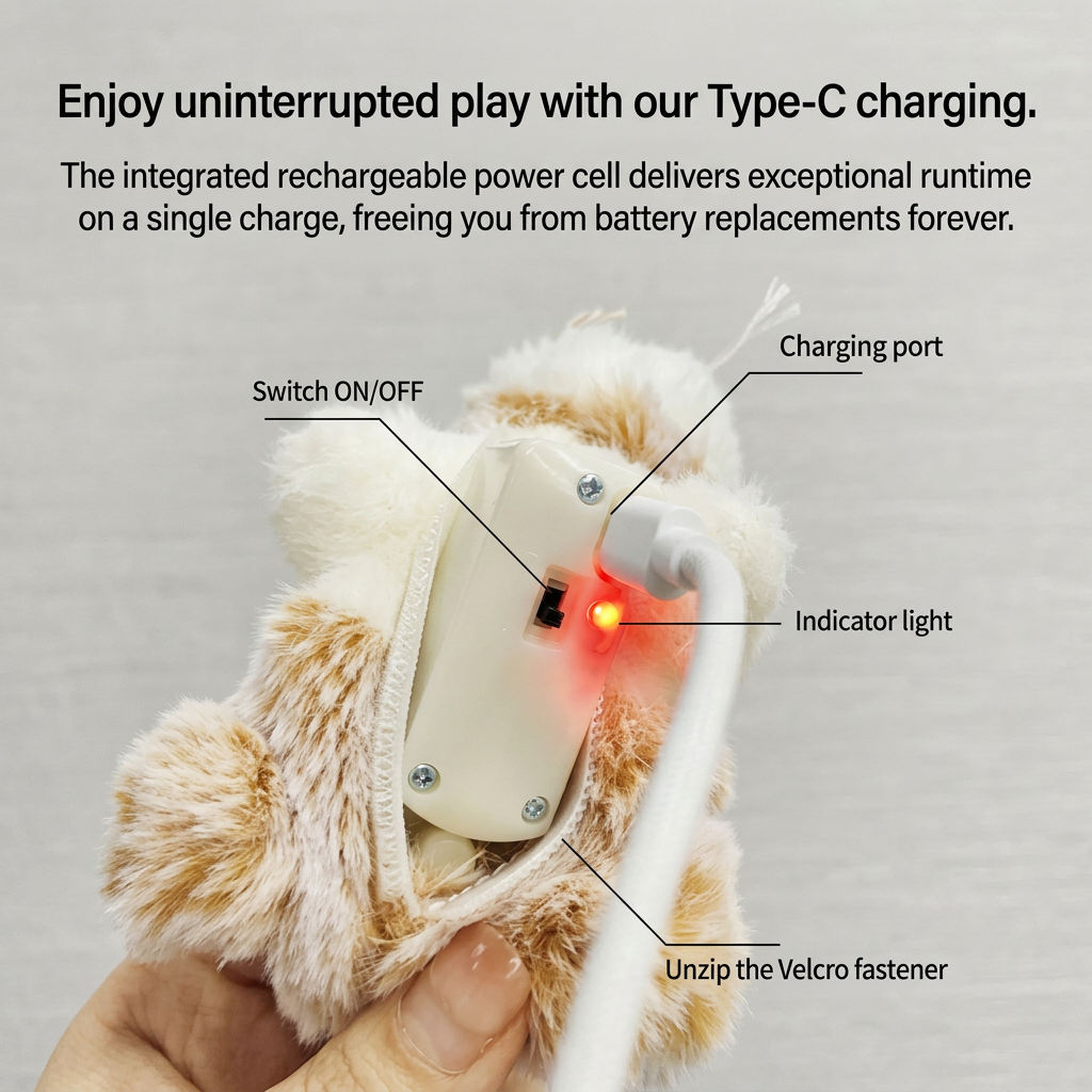 Wiggle Tail Mouse Cat Toy