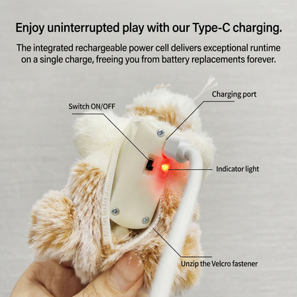 Wiggle Tail Mouse Cat Toy