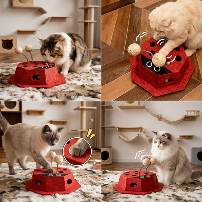 3in1 Interactive Ladybug Cat Puzzle Toy