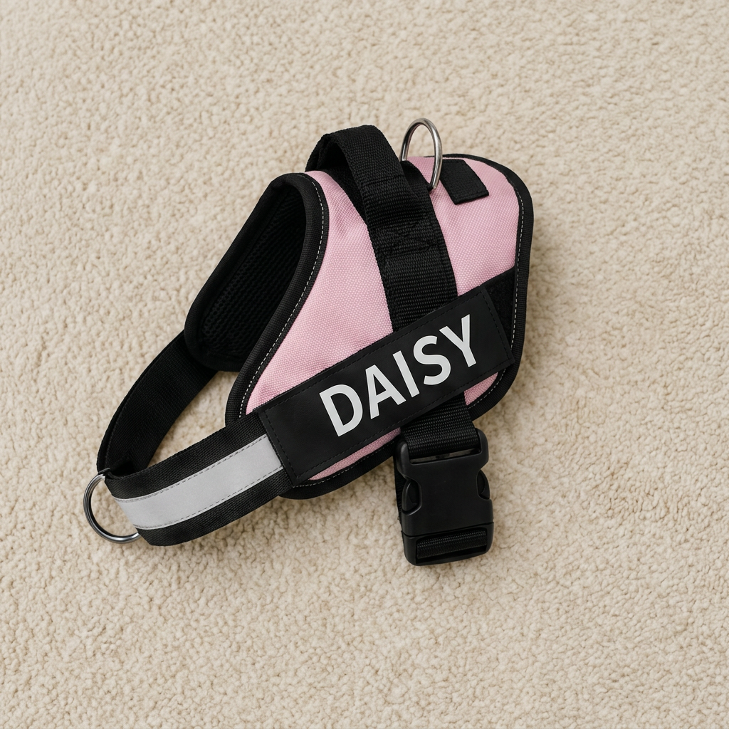 Personalized No-Pull Dog Harness with Front D-Ring – Designed for Neck & Shoulder Relief