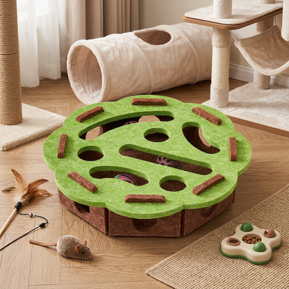Interactive Cat Puzzle Felt Box Toy