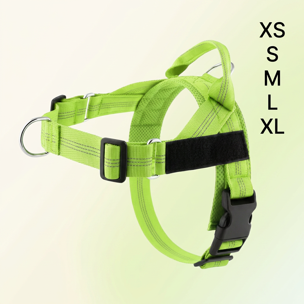 Personalized Reflective No-Pull Dog Harness with Custom Name Patch