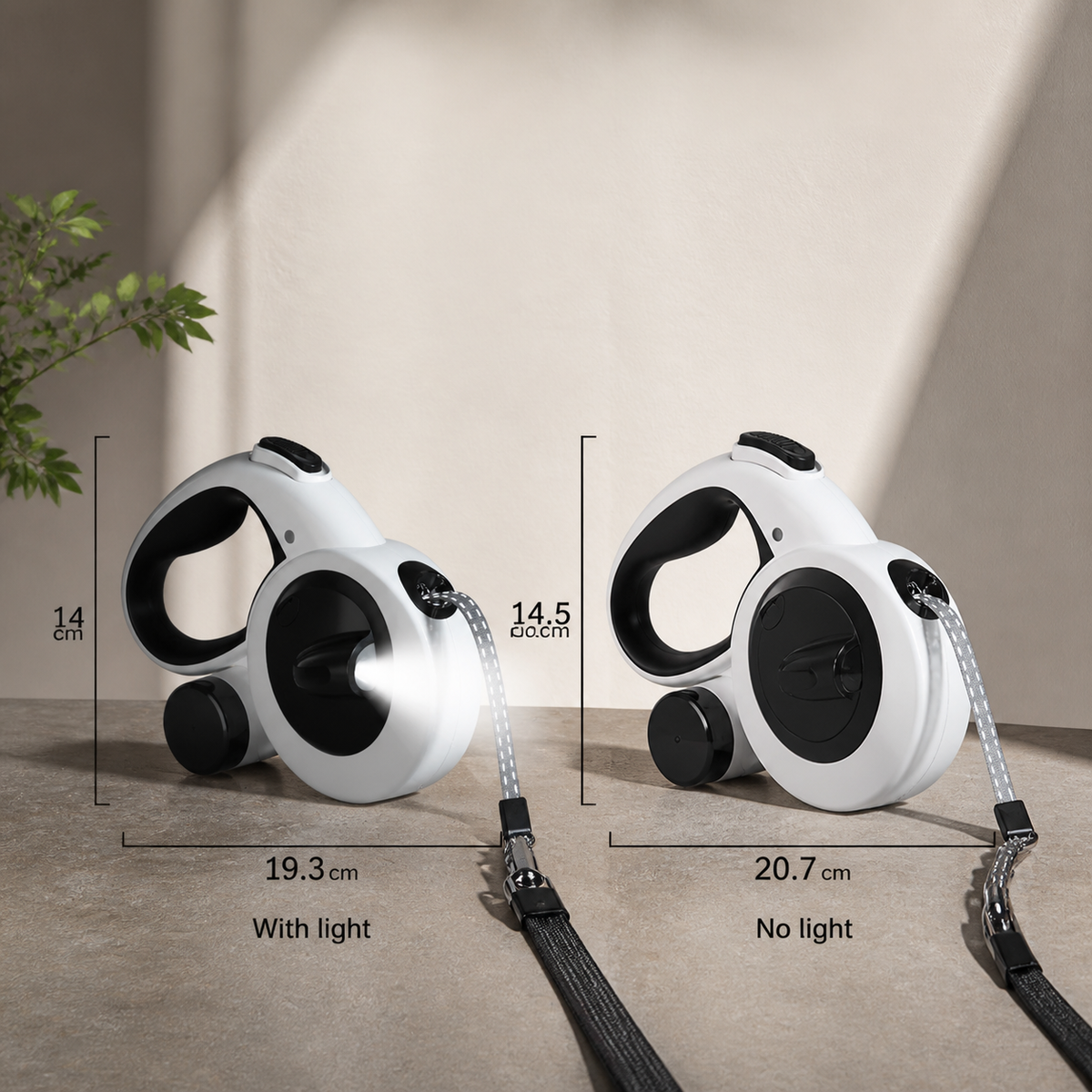 5in1 Reflective Dog Leash with Integrated Flashlight