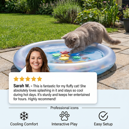 Interactive Cooling Waterbed for Cats 2.0