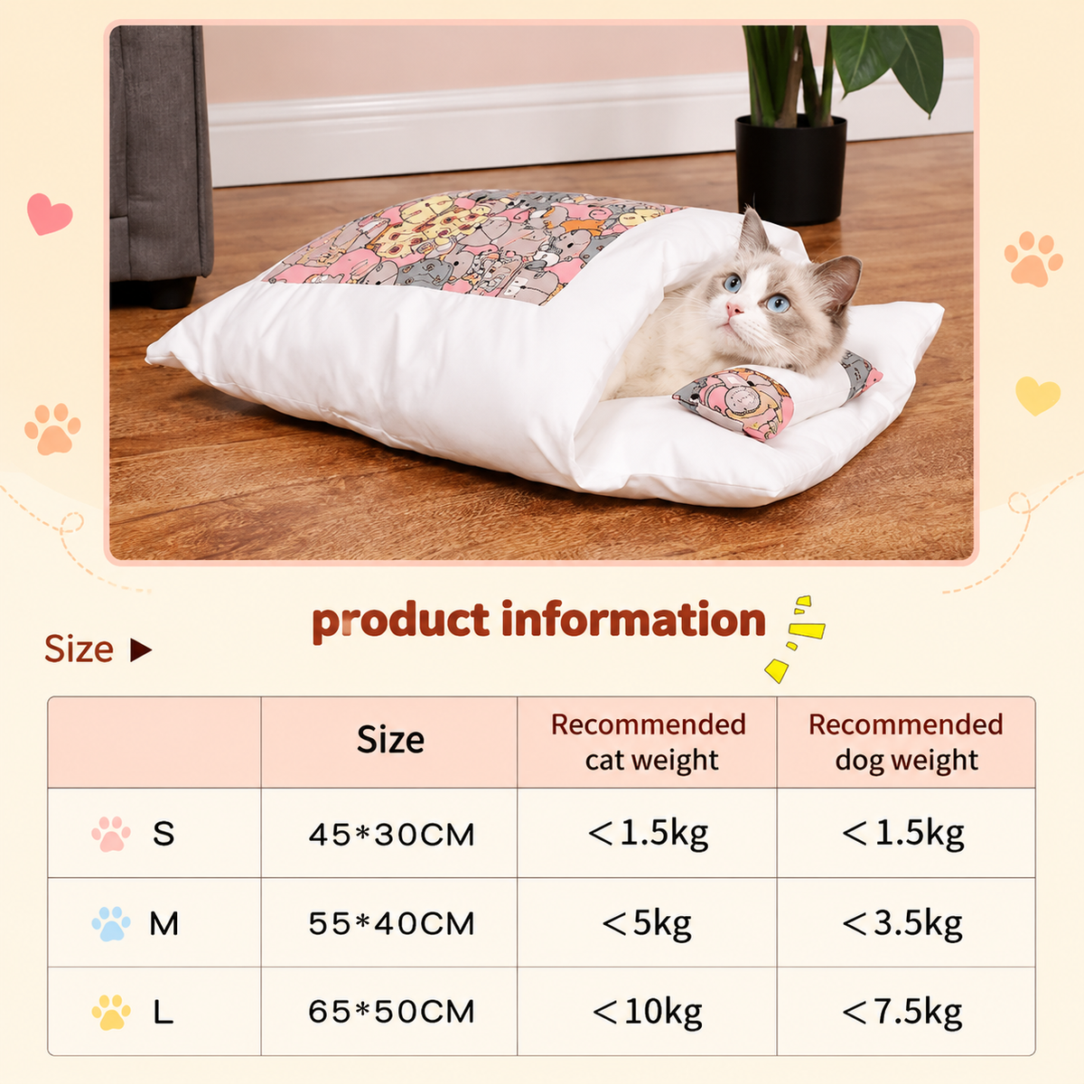 PurrfectNap Cat Sleeping Bag
