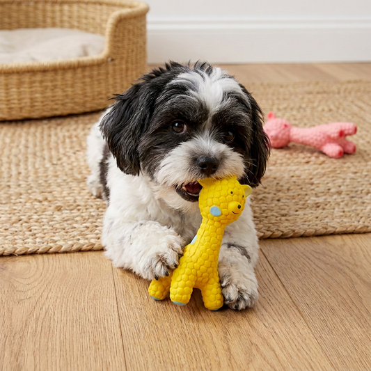 Interactive Squeaky Giraffe Toy for Dogs