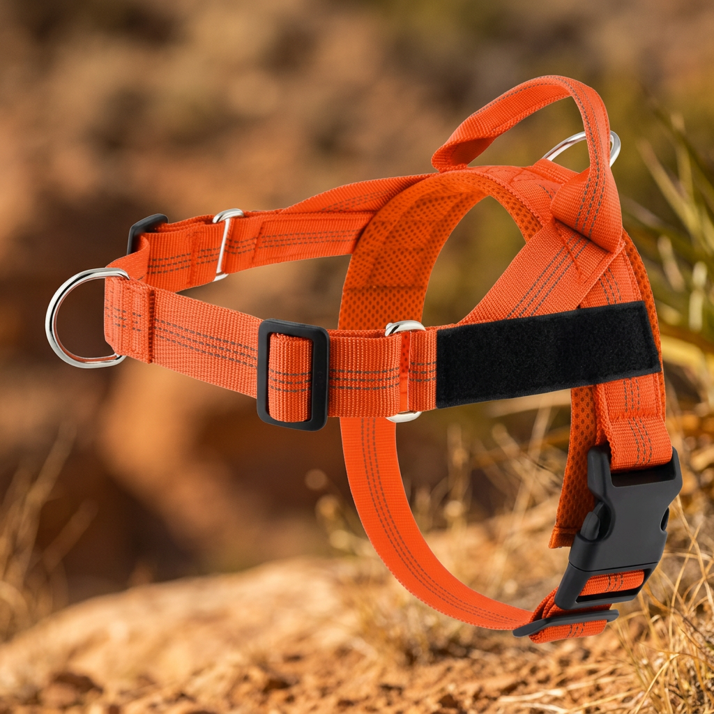 Personalized Reflective No-Pull Dog Harness with Custom Name Patch