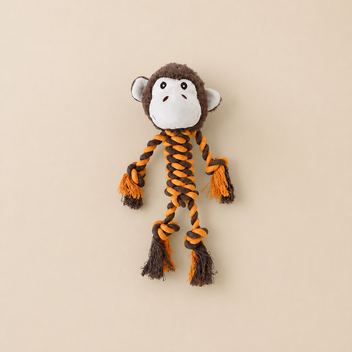 Durable Dog Toy With Plush Head