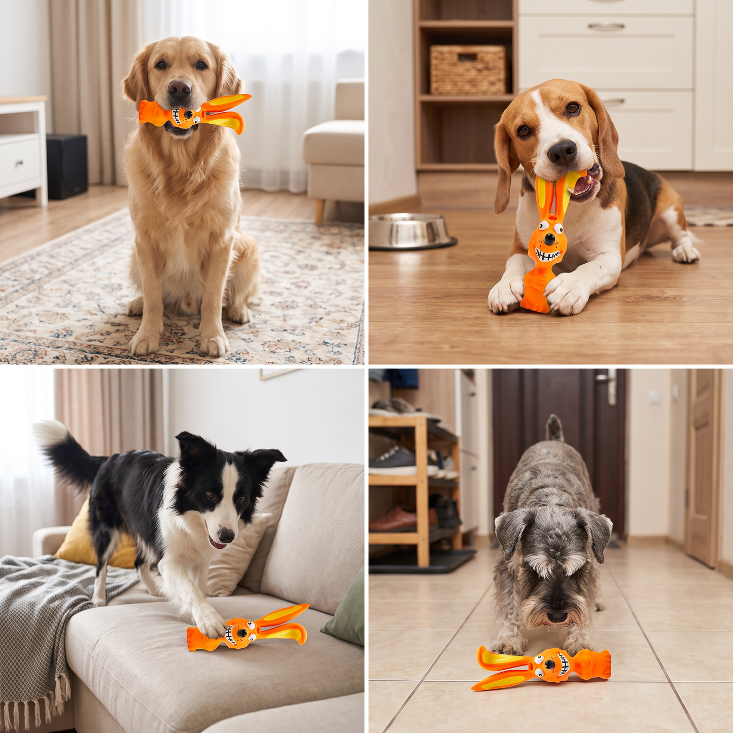 Durable Natural Latex Teeth Cleaning Dog Chew Toy