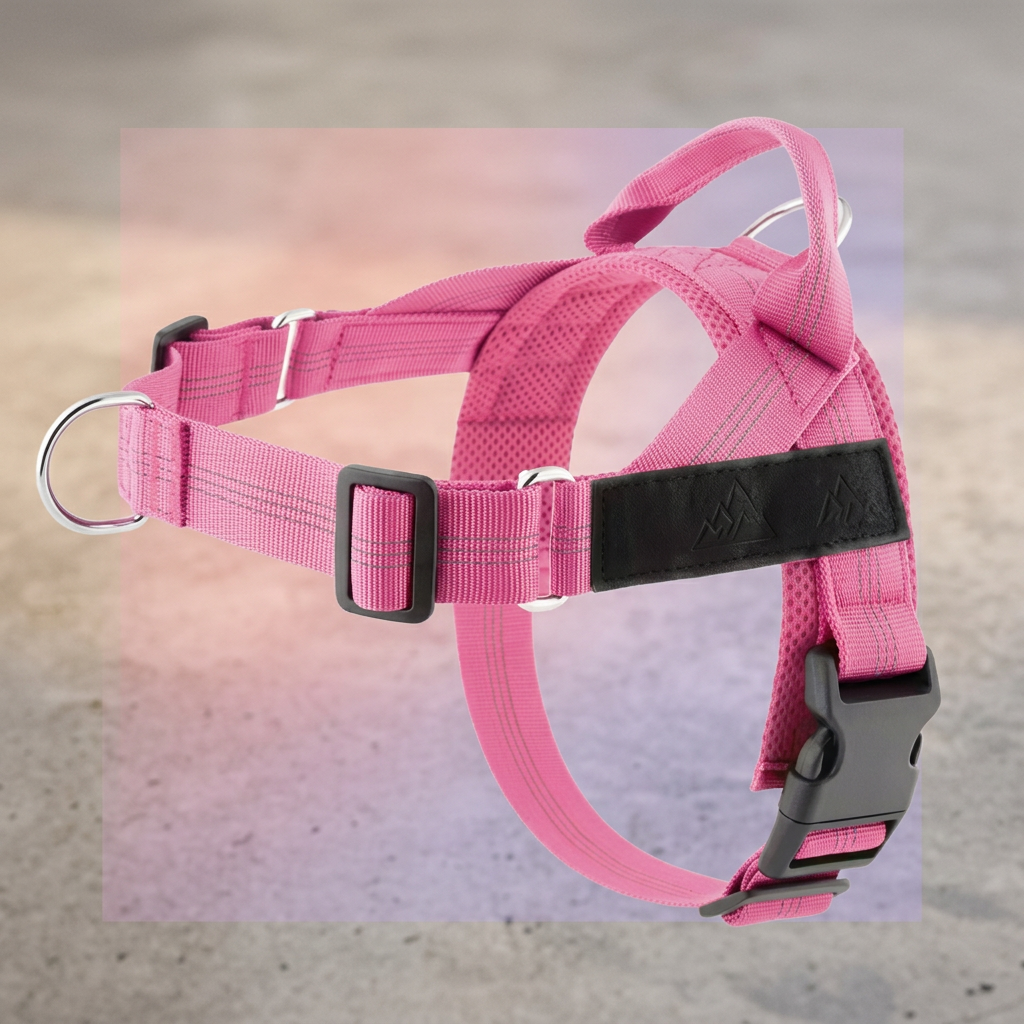 Personalized Reflective No-Pull Dog Harness with Custom Name Patch