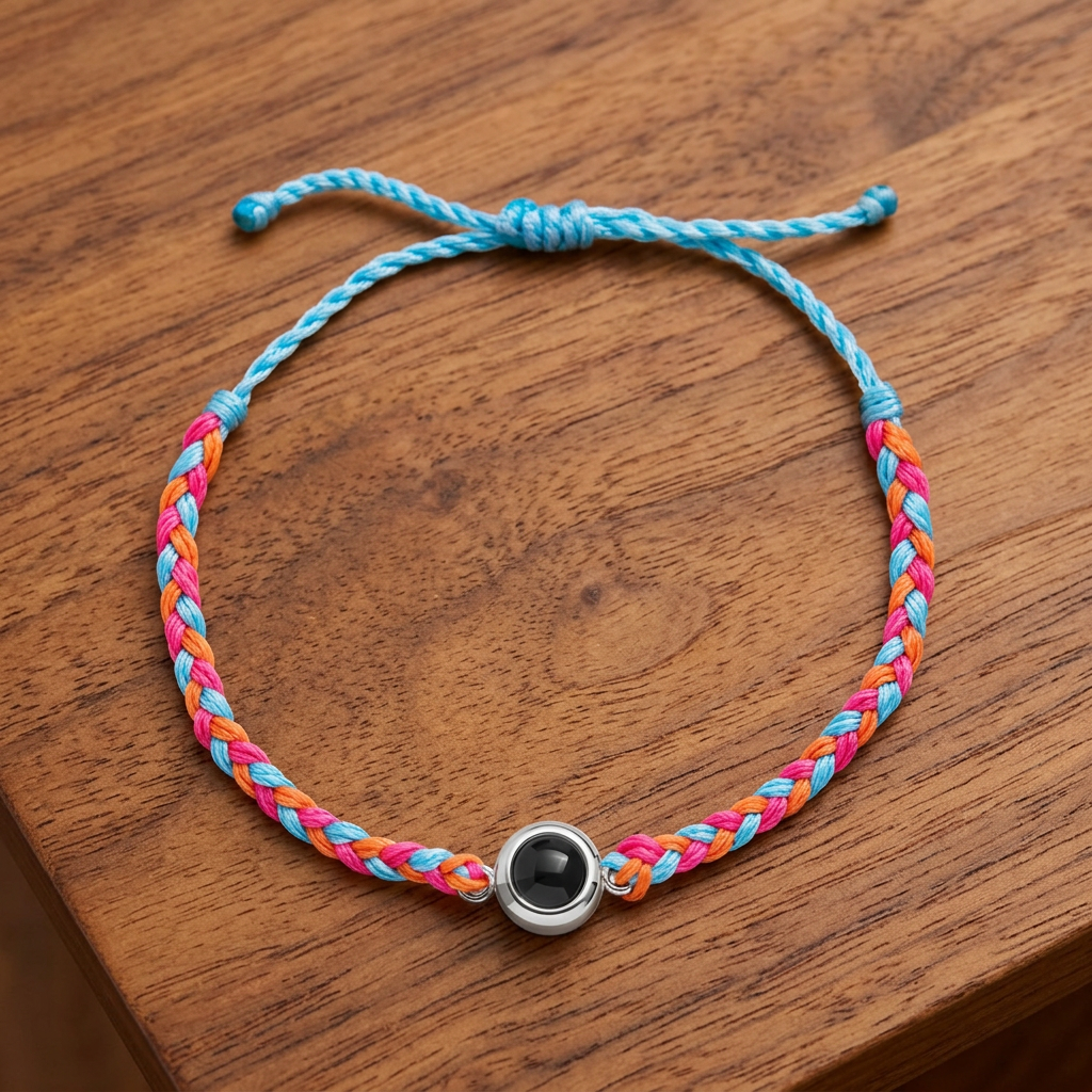 Personalized Pet Photo Projection Keepsake Bracelet