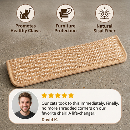 Natural Sisal Cat Kicker & Scratcher with Catnip – Dental Chew Toy