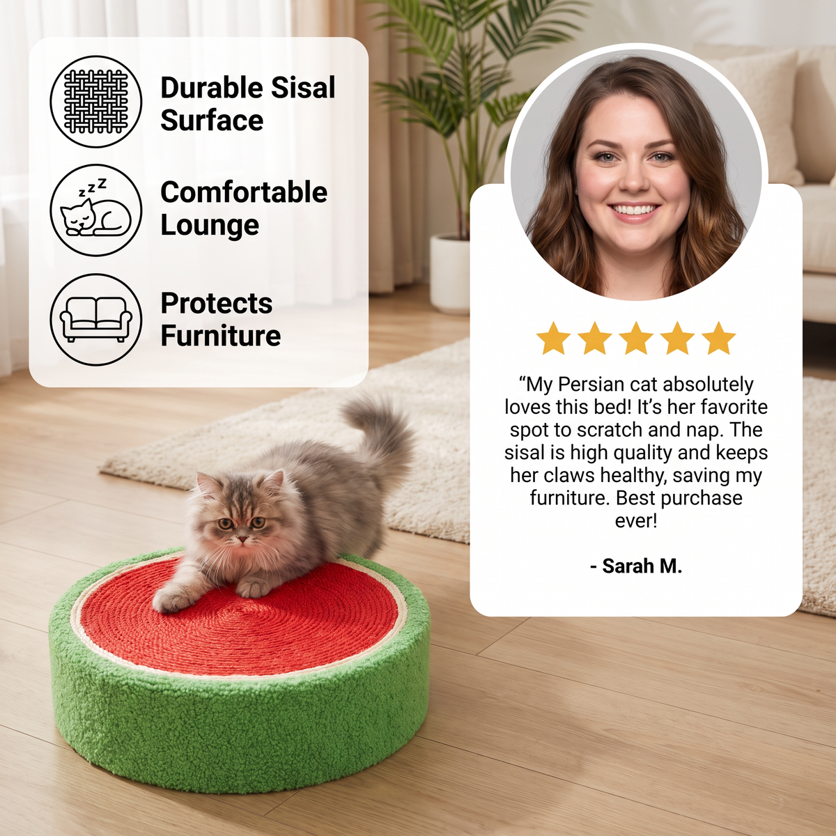 Sisal Scratching Bed