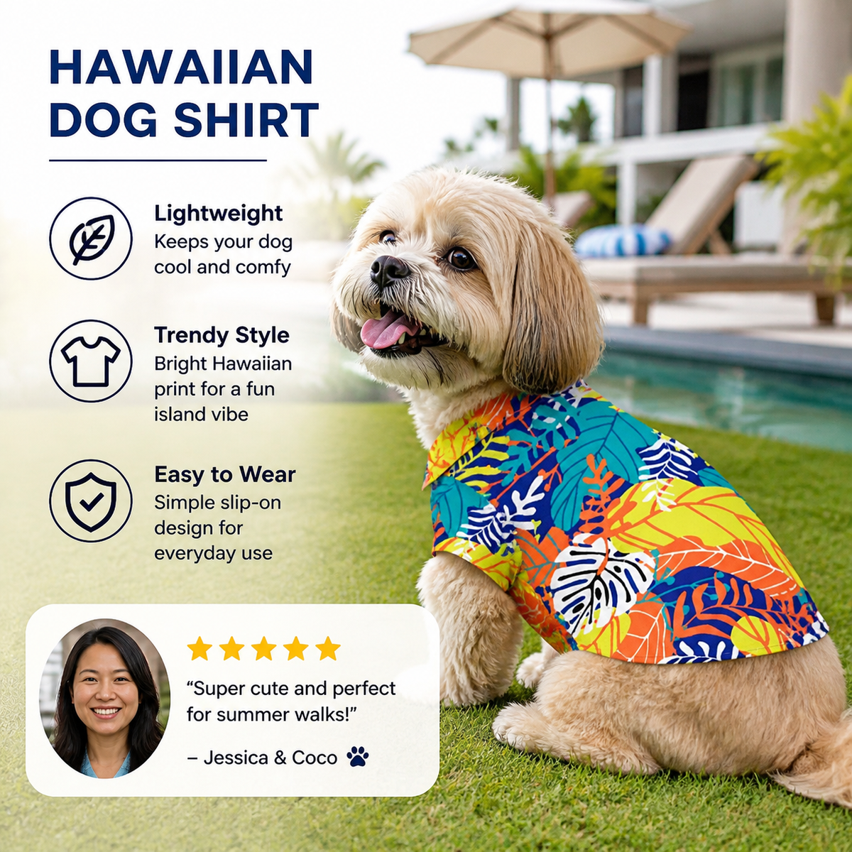 Hawaiian Dog Shirt