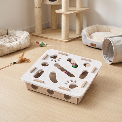 Interactive Cat Puzzle Felt Box Toy