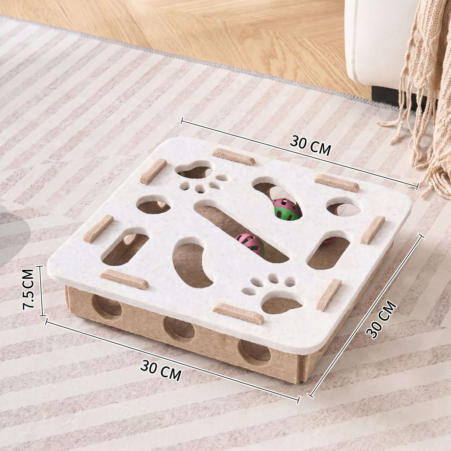 Interactive Cat Puzzle Felt Box Toy