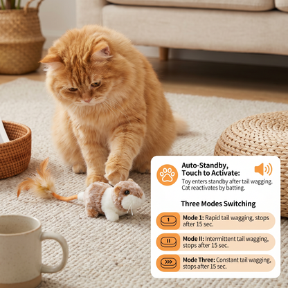 Wiggle Tail Mouse Cat Toy