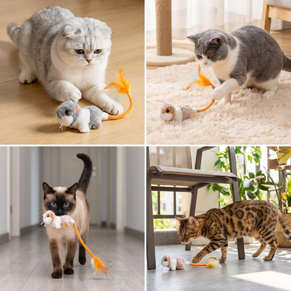 Wiggle Tail Mouse Cat Toy