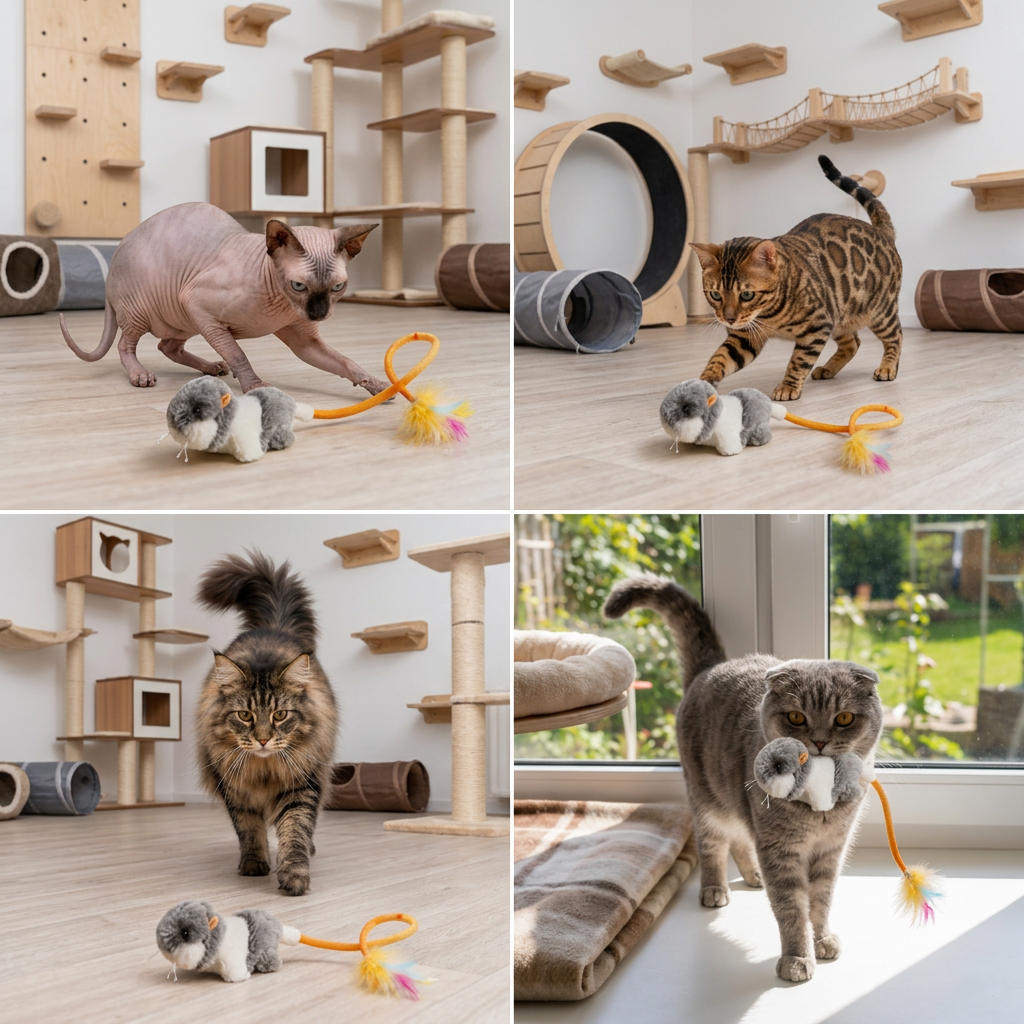 Wiggle Tail Mouse Cat Toy
