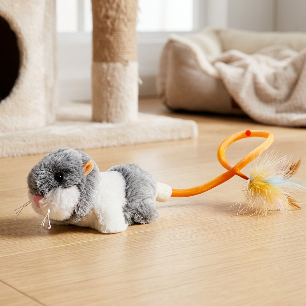 Wiggle Tail Mouse Cat Toy