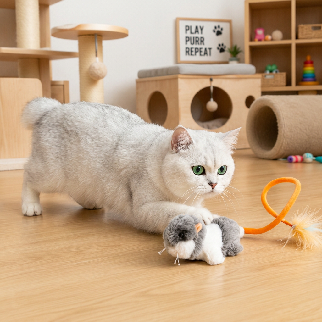 Wiggle Tail Mouse Cat Toy