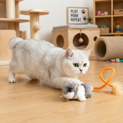 Wiggle Tail Mouse Cat Toy