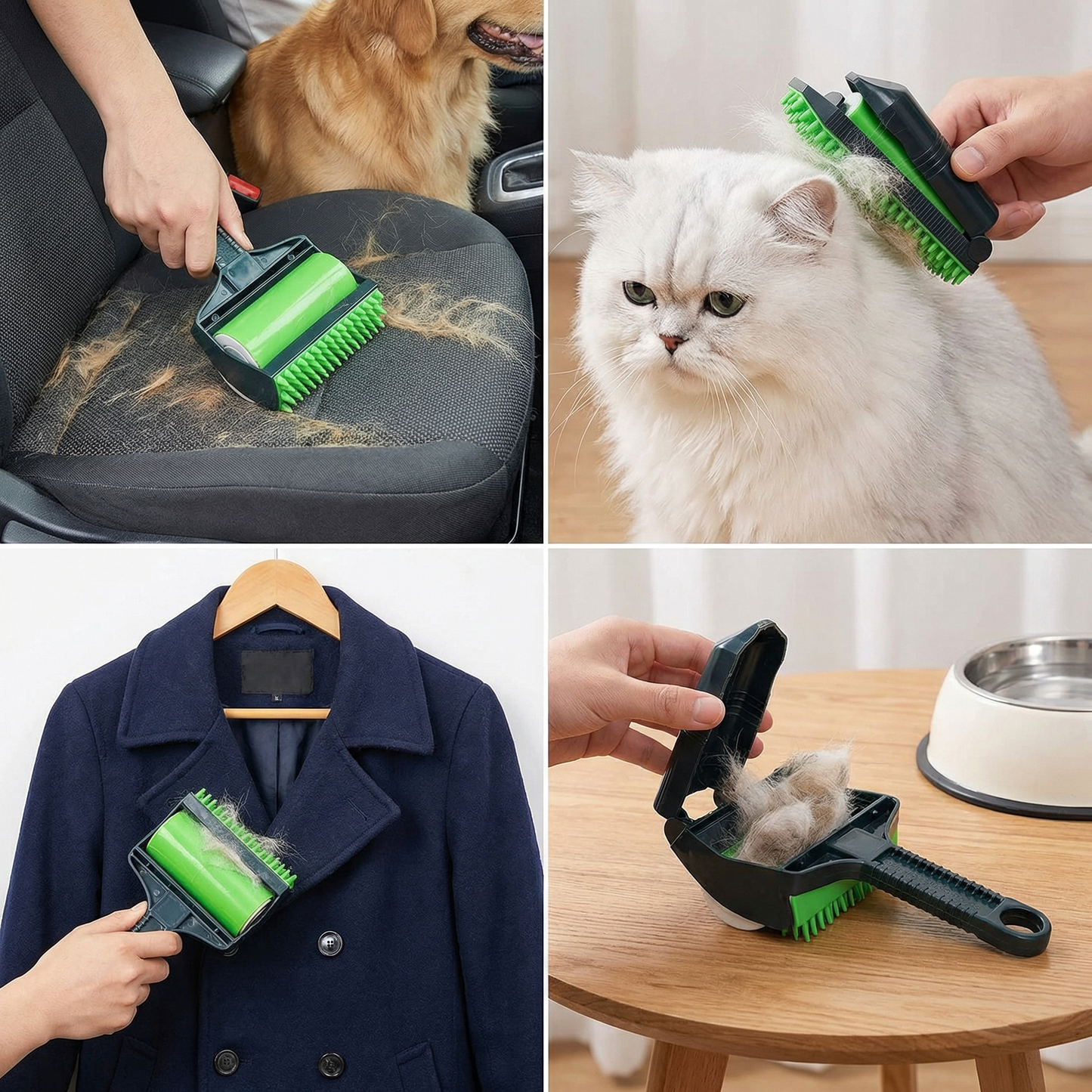 Reusable 3in1 Pet Hair Removal Brush