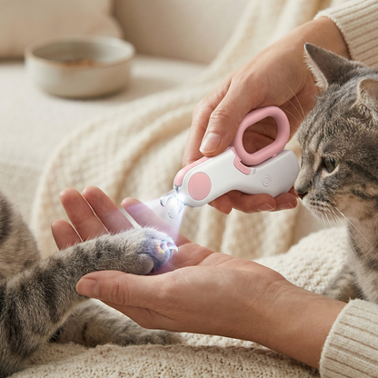 Professional Nail Clipper for Pets with Integrated Light