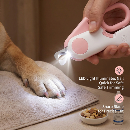 Professional Nail Clipper for Pets with Integrated Light