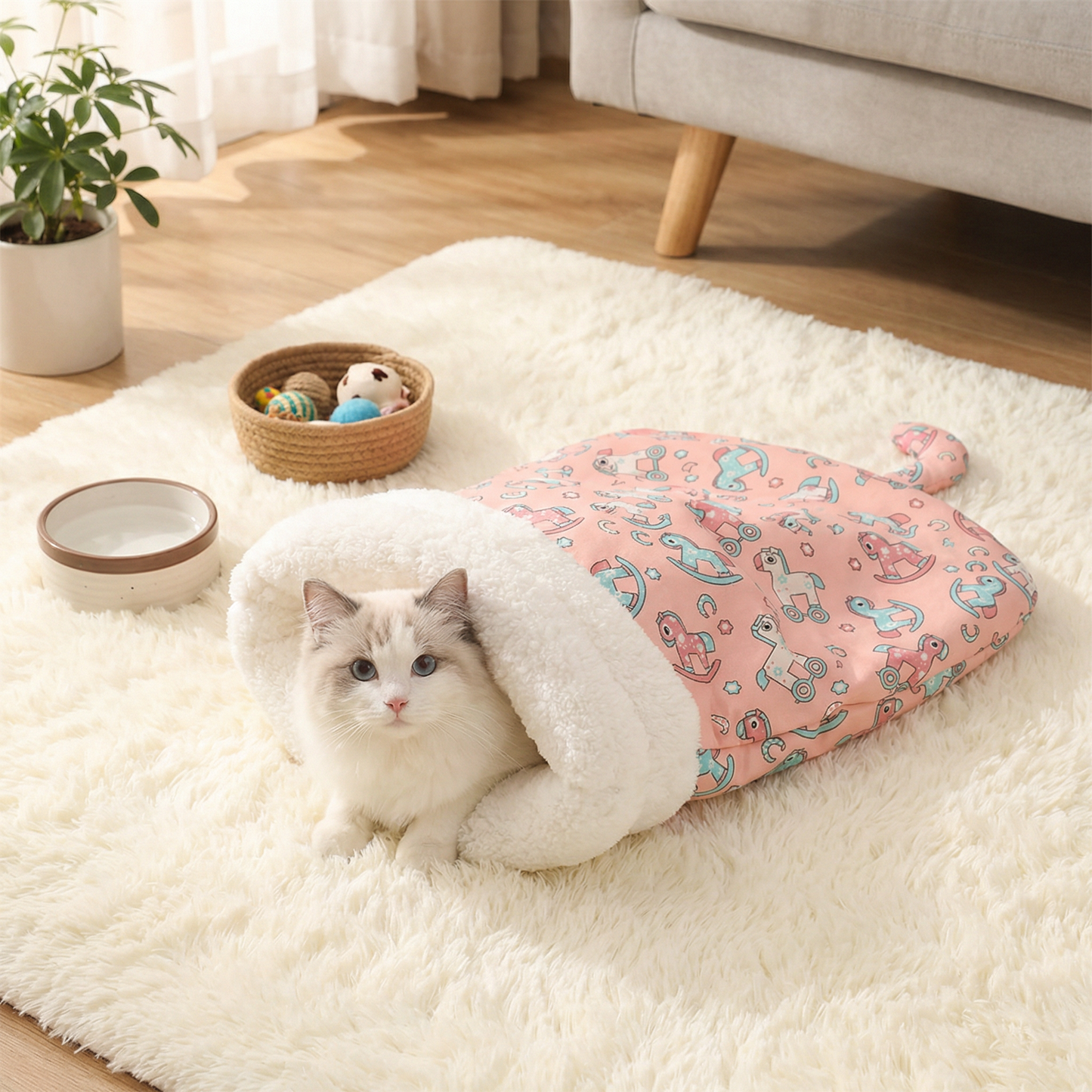 Sleeping Bag Bed for Cats