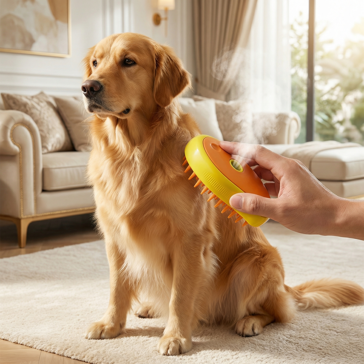 Steam Brush For Pets