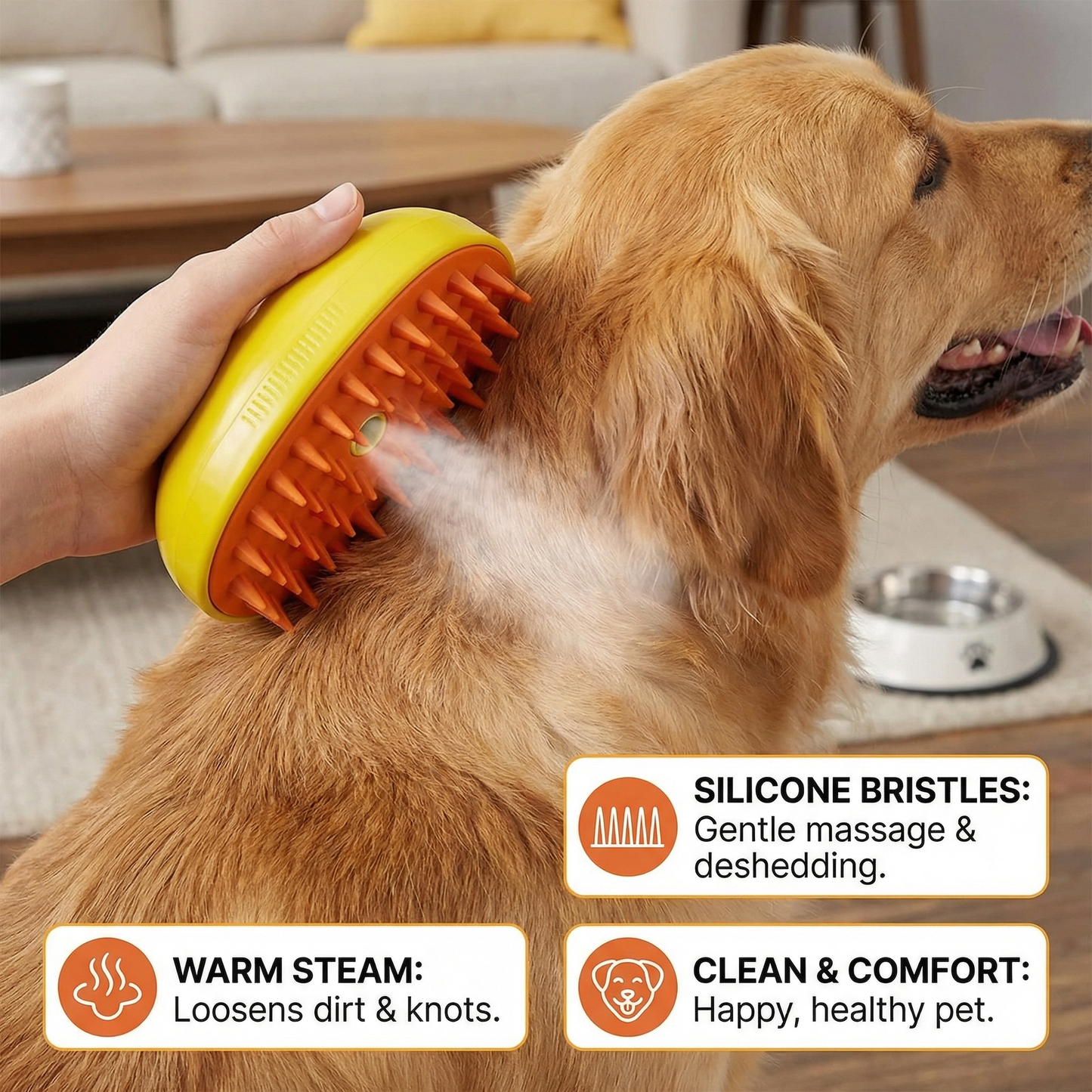 Steam Brush For Pets