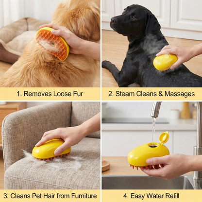Steam Brush For Pets