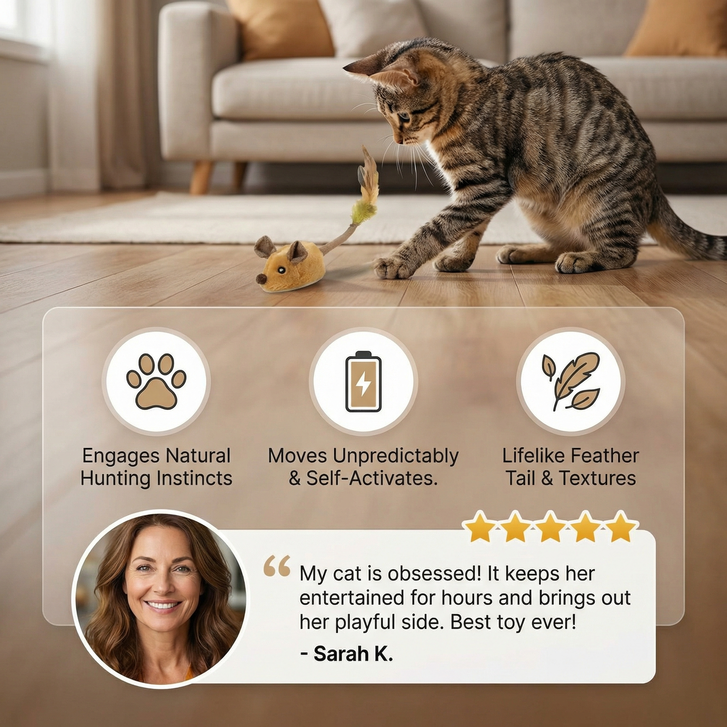 Interactive Cat Mouse – Hunting Fun Mouse