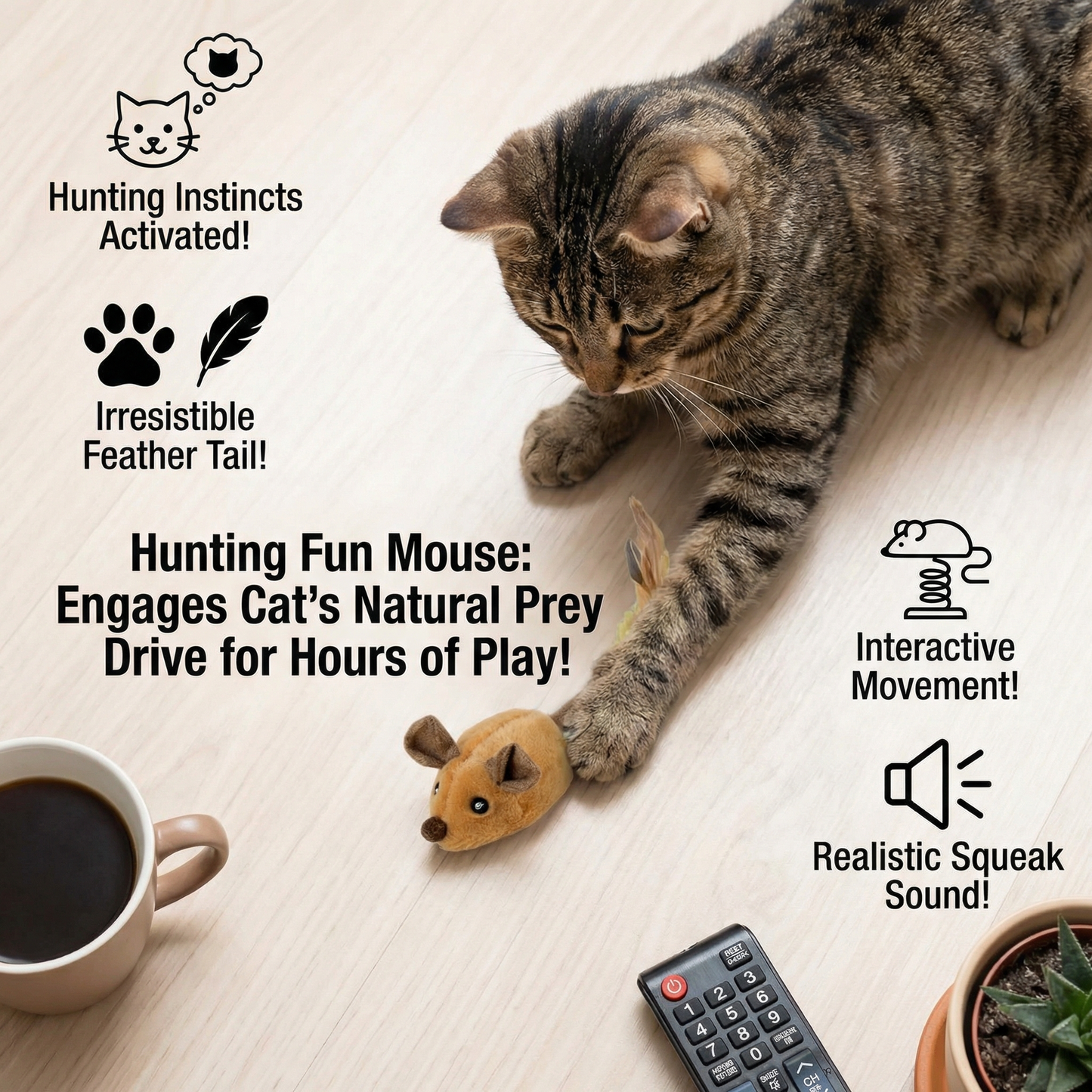 Interactive Cat Mouse – Hunting Fun Mouse